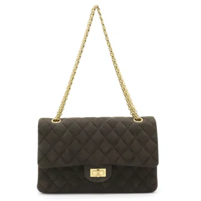 Pre-owned Chanel Suede Matelasse Shoulder Bag A11444 In Gray
