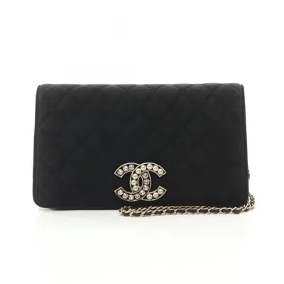 Pre-owned Chanel Suede Shoulder Bag () In Black