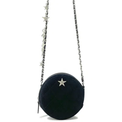 Pre-owned Chanel Suede Shoulder Bag () In Black