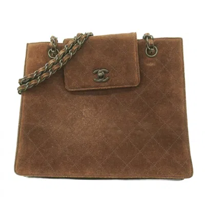 Pre-owned Chanel Suede Shoulder Bag () In Brown