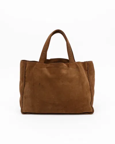 Pre-owned Chanel Suede Tote Bag