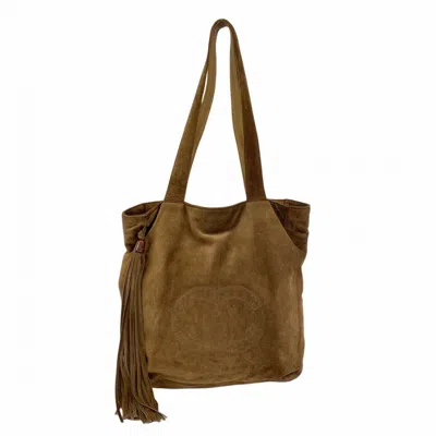 Pre-owned Chanel Suede Tote Bag () In Brown