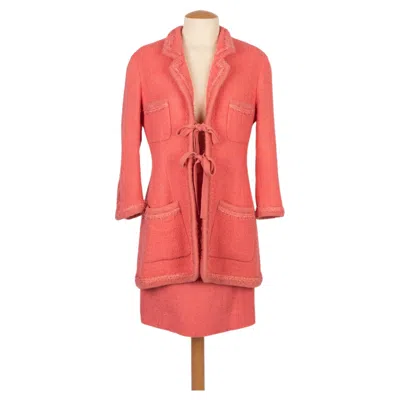 Pre-owned Chanel Suit Set Winter 1994 In Red