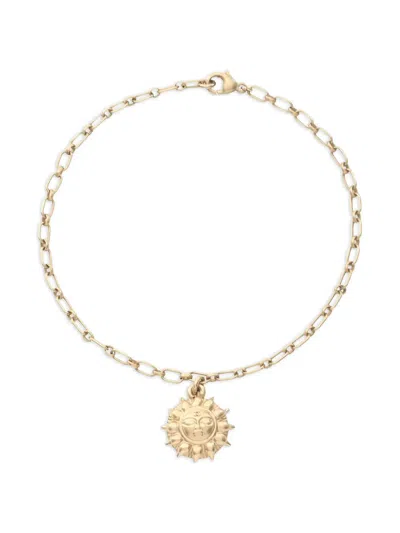 Pre-owned Chanel Sun-charm Bracelet In Gold