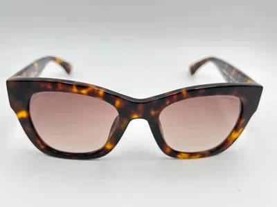 Pre-owned Chanel Sunglasses 5478 714/s5 Tortoise Brown Gradient Square