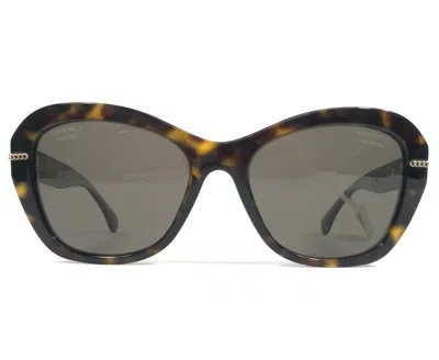 Pre-owned Chanel Sunglasses 5510-a C.714/83 Dark Tortoise Asian Fit Brown Lenses 55-18-140