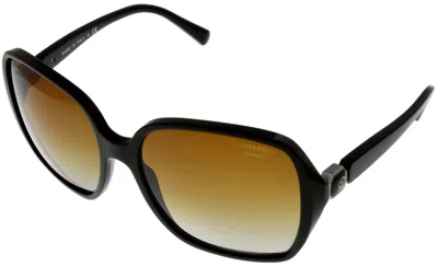 Pre-owned Chanel Sunglasses Unisex Brown Gradient Polarized Square Ch5284 1460s9
