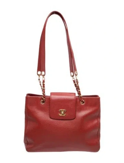Pre-owned Chanel Supermodel Cc Tote In Red