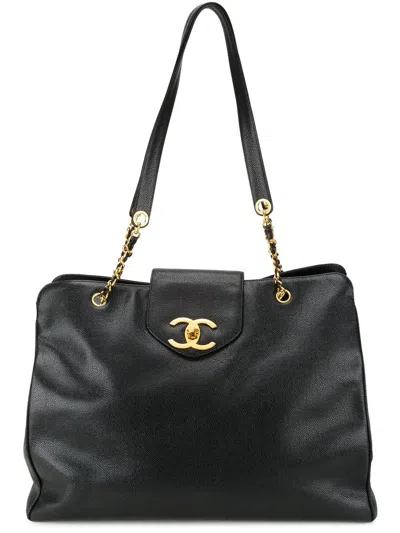 Pre-owned Chanel 'supermodel' Tote In 黑色