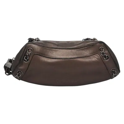 Pre-owned Chanel Tassel Brown Leather Shoulder Bag ()
