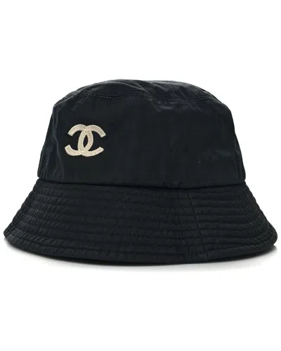 Pre-owned Chanel Terry Cc Bucket Hat M