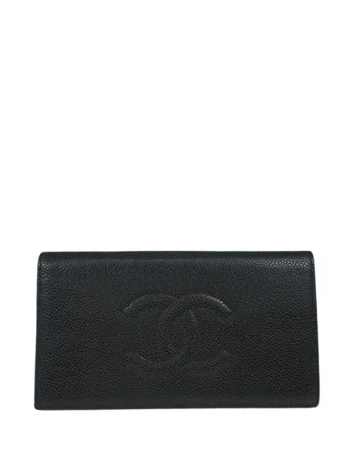 Pre-owned Chanel Textured Leather Classic Wallet