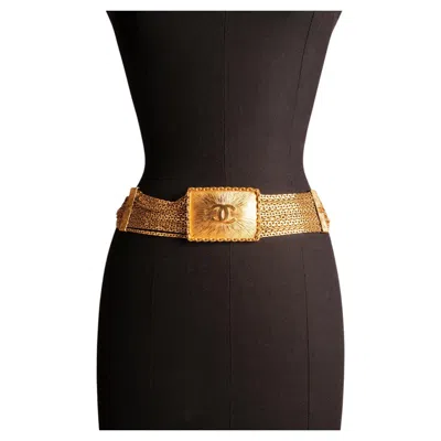 Pre-owned Chanel The 1930s Meet The 1970s  Belt By Karl Lagerfeld Autumn-winter 1992-1993 In Black