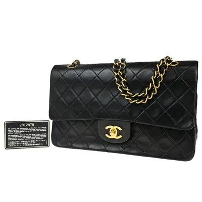 Pre-owned Chanel Timeless 26 Leather Shoulder Bag () In Black