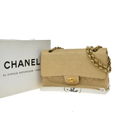 Pre-owned Chanel Timeless Beige Leather Shoulder Bag ()