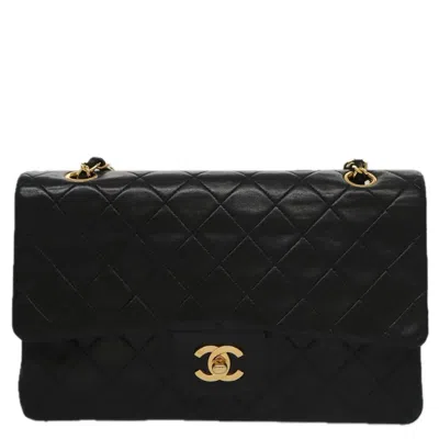 Pre-owned Chanel Timeless Black Leather Shoulder Bag ()