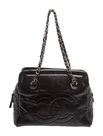 Pre-owned Chanel Timeless Cc Frame Shoulder Bag In Black