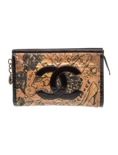 Pre-owned Chanel Timeless Cc Medallion Clutch In Multi