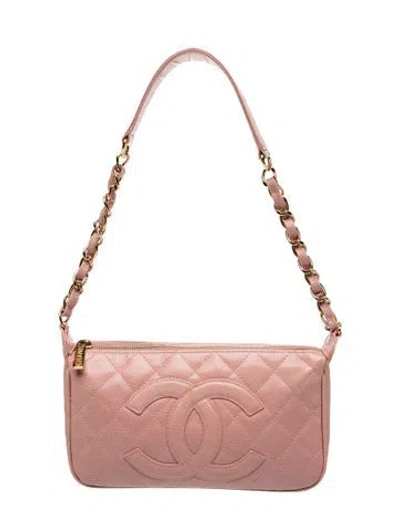 Pre-owned Chanel Timeless Cc Pochette In Pink