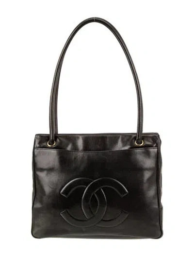 Pre-owned Chanel Timeless Cc Tote In Black