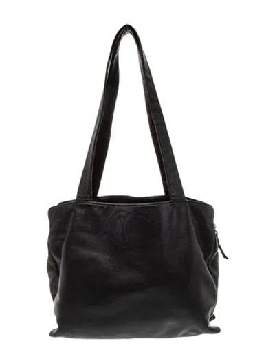 Pre-owned Chanel Timeless Cc Tote In Black