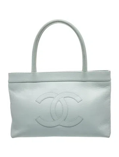 Pre-owned Chanel Timeless Cc Tote In Blue
