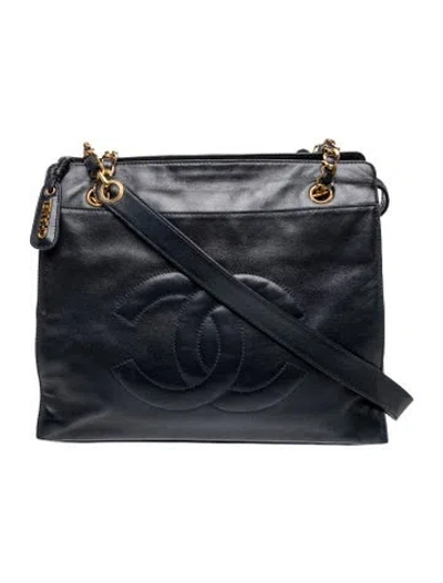 Pre-owned Chanel Timeless Cc Tote In Blue