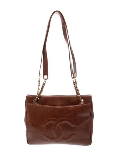 Pre-owned Chanel Timeless Cc Tote In Brown
