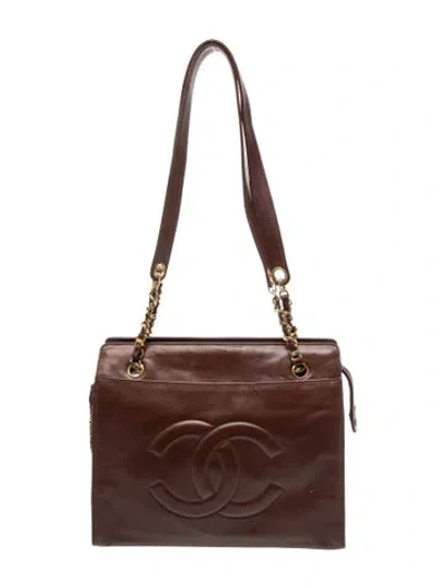 Pre-owned Chanel Timeless Cc Tote In Brown