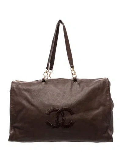 Pre-owned Chanel Timeless Cc Tote In Brown