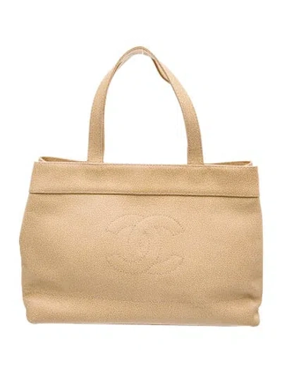 Pre-owned Chanel Timeless Cc Tote In Neutral