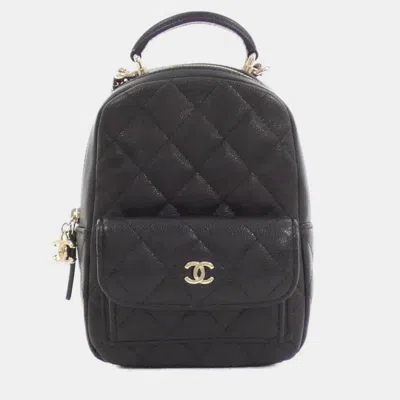 Pre-owned Chanel Timeless Classic Backpack In Black