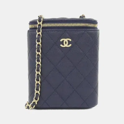 Pre-owned Chanel Timeless Classic Line Shoulder Bag In Blue