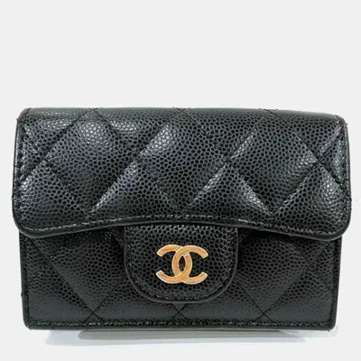 Pre-owned Chanel Timeless Classic Tri-fold Small Flap Wallet