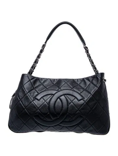 Pre-owned Chanel Timeless Expandable Tote In Black