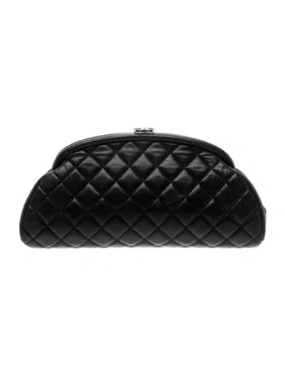 Pre-owned Chanel Timeless Frame Clutch In Black