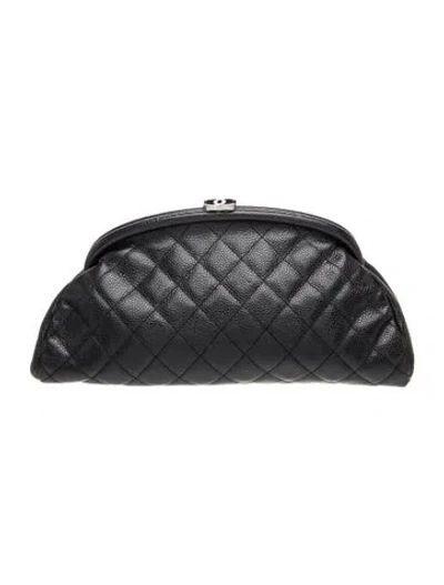 Pre-owned Chanel Timeless Frame Clutch In Black