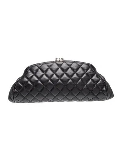 Pre-owned Chanel Timeless Frame Clutch In Black