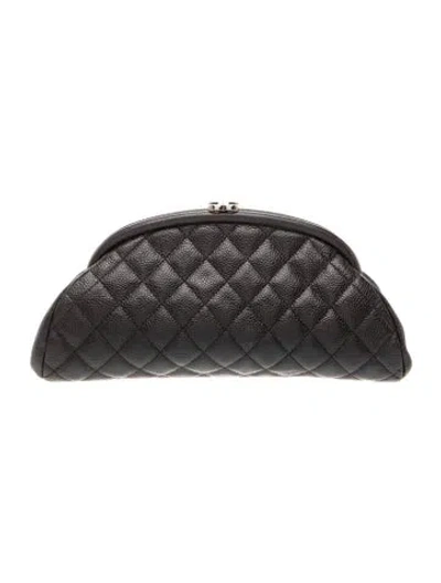 Pre-owned Chanel Timeless Frame Clutch In Black