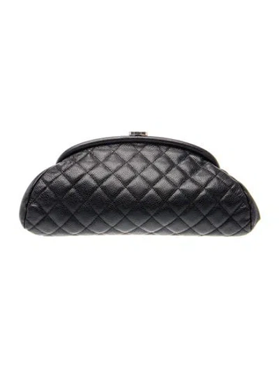 Pre-owned Chanel Timeless Frame Clutch In Black