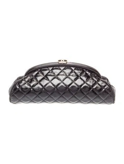 Pre-owned Chanel Timeless Frame Clutch In Black