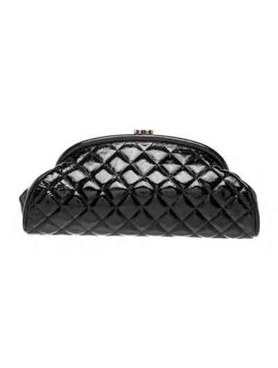 Pre-owned Chanel Timeless Frame Clutch In Black
