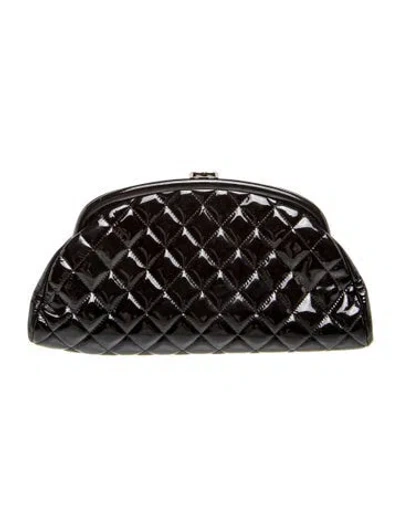 Pre-owned Chanel Timeless Frame Clutch In Black