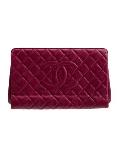 Pre-owned Chanel Timeless Frame Clutch In Pink