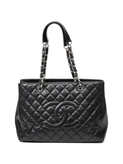 Pre-owned Chanel Timeless Grand Quilted Tote Bag In Black