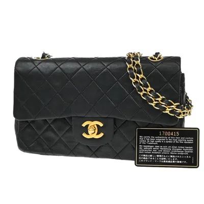 Pre-owned Chanel Timeless Leather Shoulder Bag () In Black