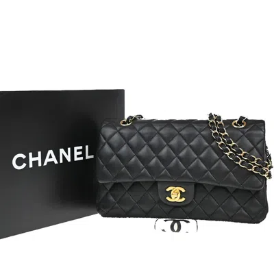 Pre-owned Chanel Timeless Leather Shoulder Bag () In Black