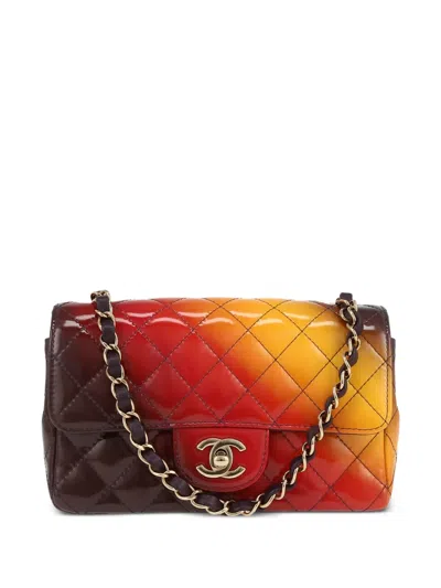 Pre-owned Chanel Timeless Line Mini Classic Flap Shoulder Bag In Red