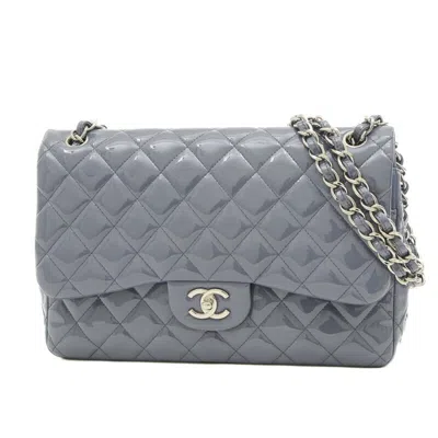 Pre-owned Chanel Timeless Patent Leather Shoulder Bag () In Green
