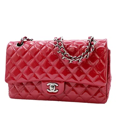Pre-owned Chanel Timeless Red Patent Leather Shoulder Bag ()